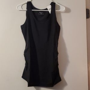 Maternity Side Ruched Scoop Neck Tank Top